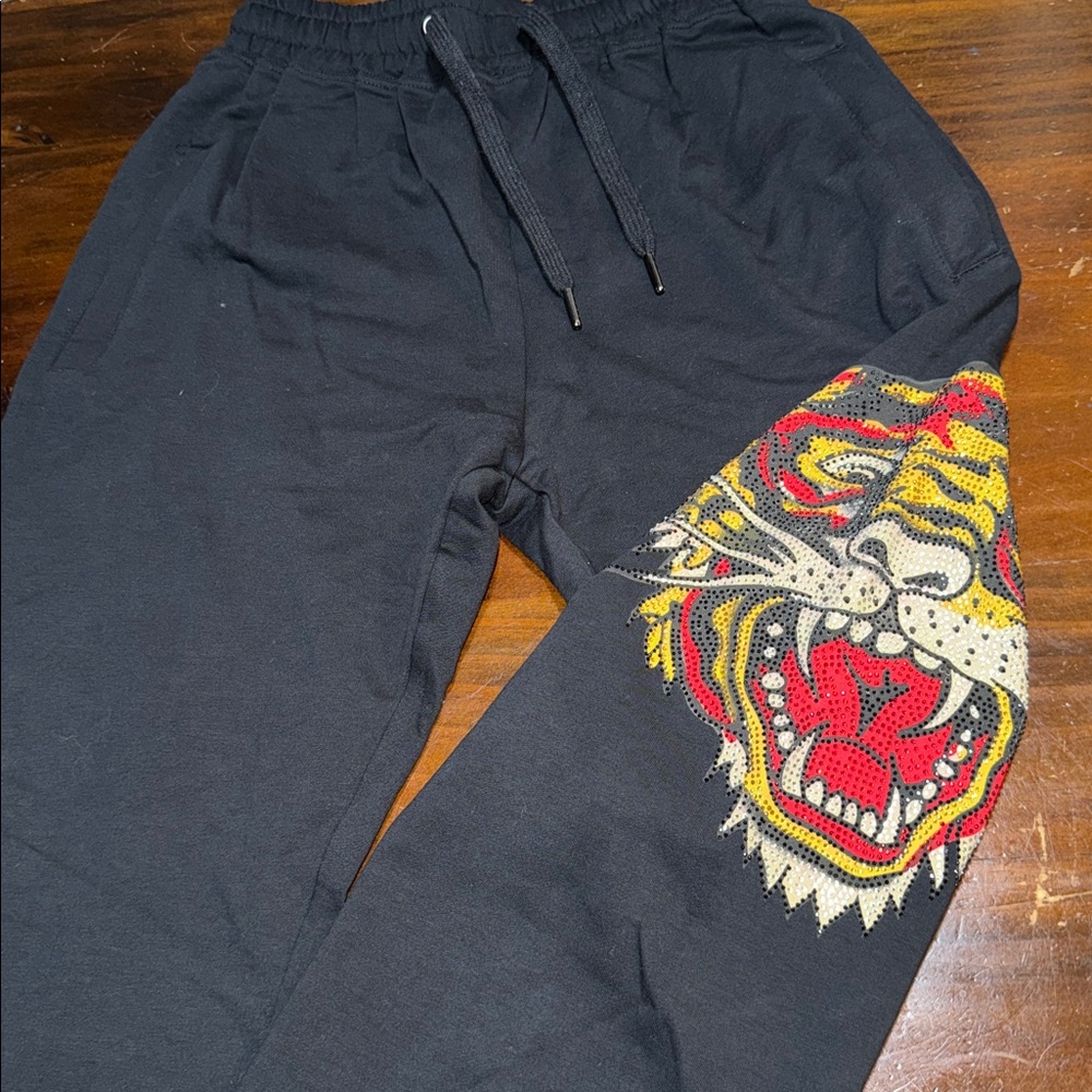 NEW ED HARDY TIGER SWEATPANTS | JOGGERS🖤 - Picture 3 of 14